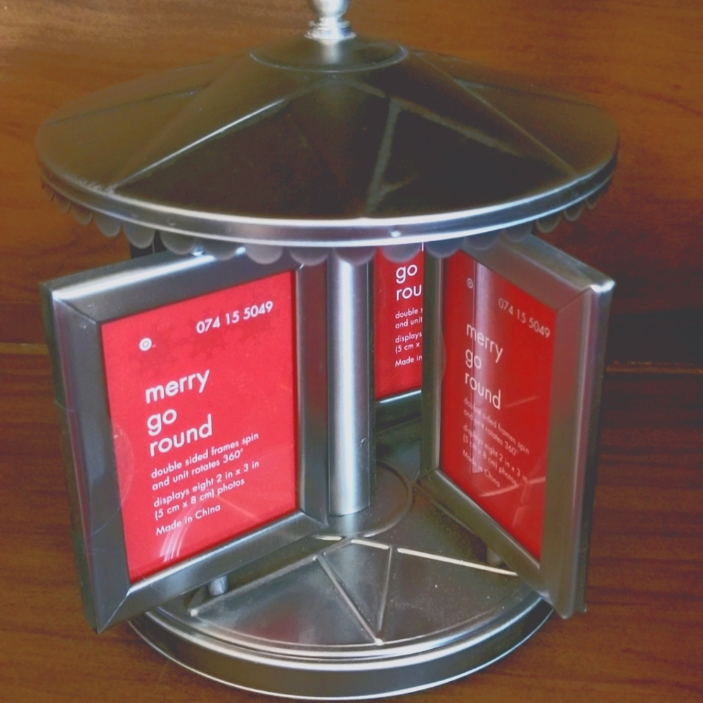 picture frame. Merry go round.